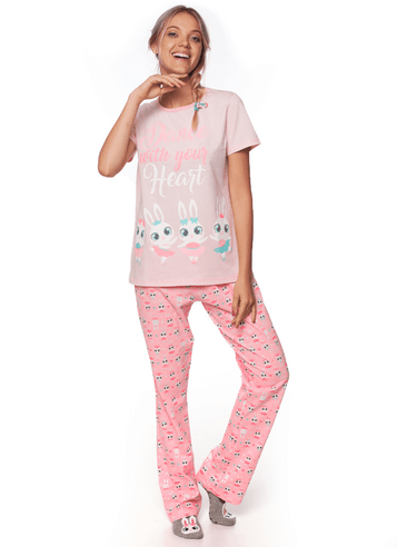 Pijama Manga Longa Visco Cisne Feminino Adulto PP em Promoção | Ofertas na  Americanas