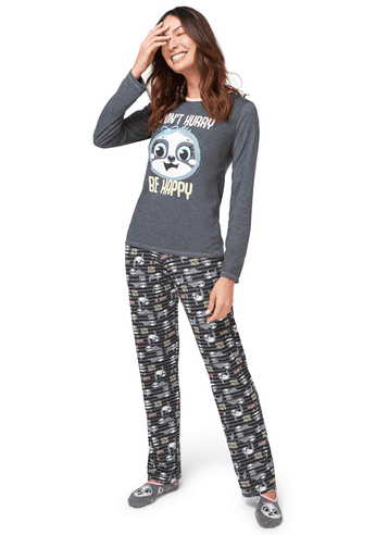 Adulto - Mulher - Pijamas Cinzas Pijama – Puket Mobile