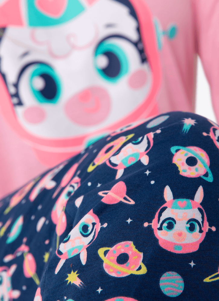 Pijama Manga Longa Feminino Lhama
