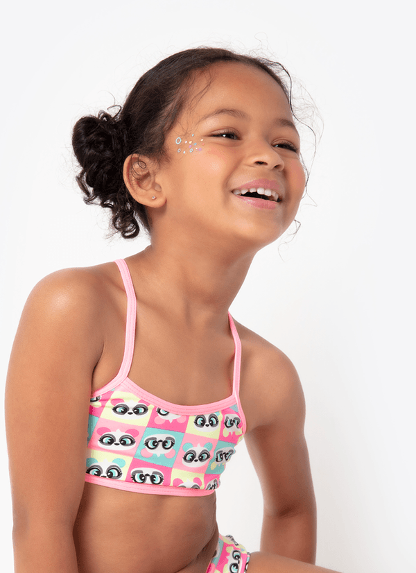 Biquíni Menina com Proteção Solar Panda Summer 8