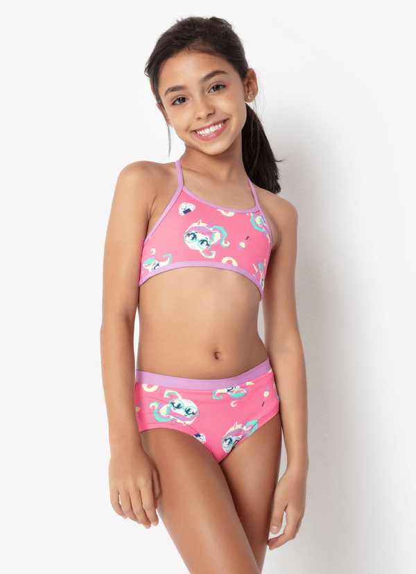 Biquini Menina Kids Unicórnio Kawaii 1