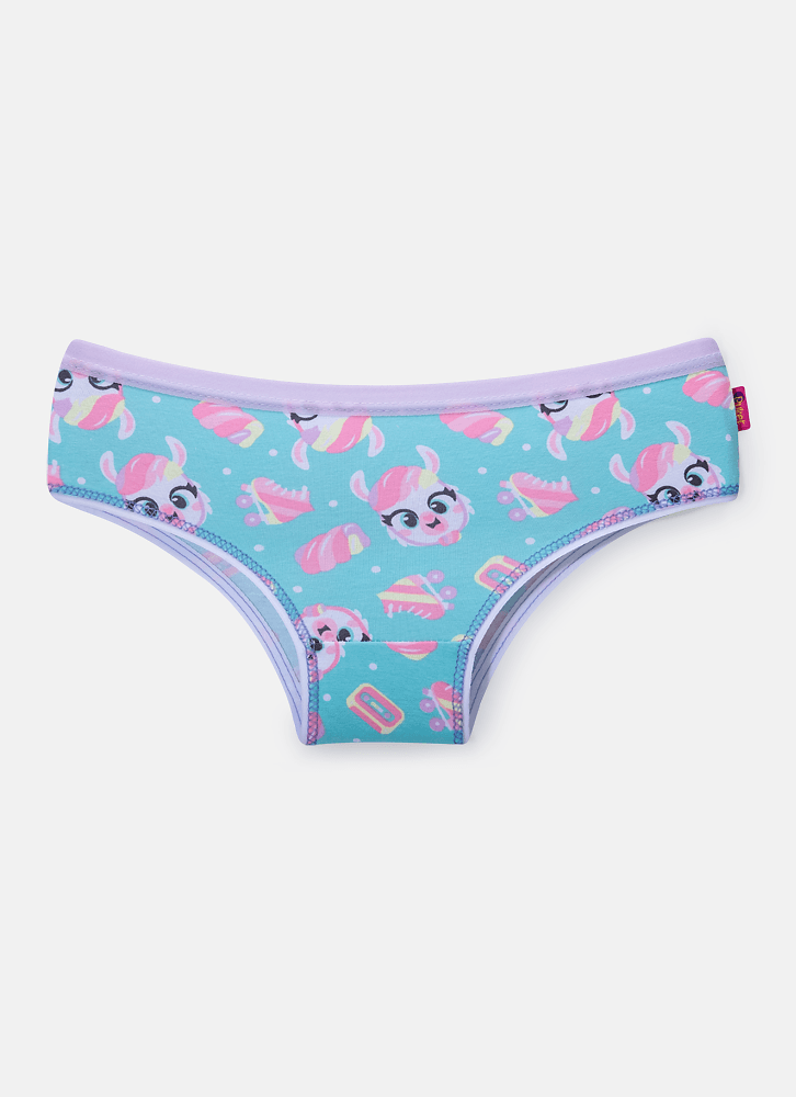 Calcinha Boneca Algodão Menina Lhama Retrô