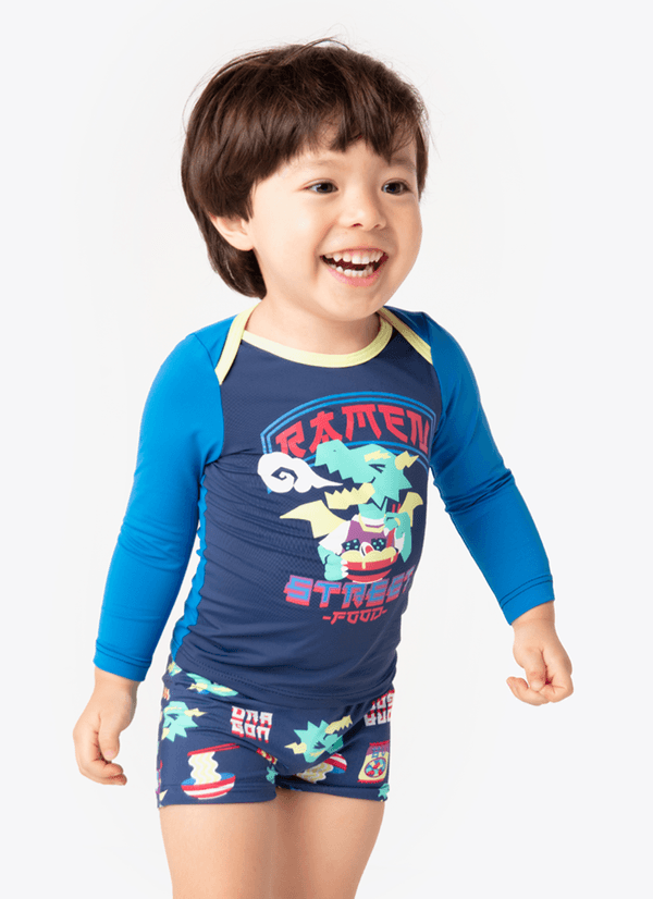 Camiseta Manga Longa Bebê Menino Dragão Street 3 A 6 MESES