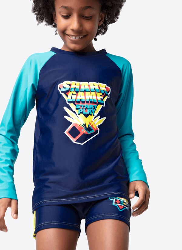 Camiseta Menino Tubarão Games 1