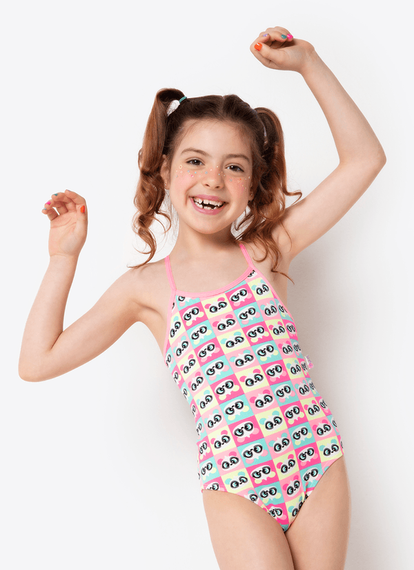 Maiô Menina Panda Summer 2