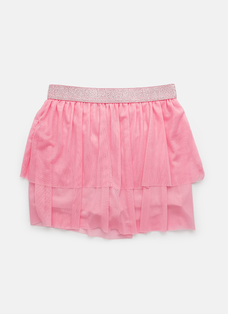 Fantasia Saia Tule Rosa