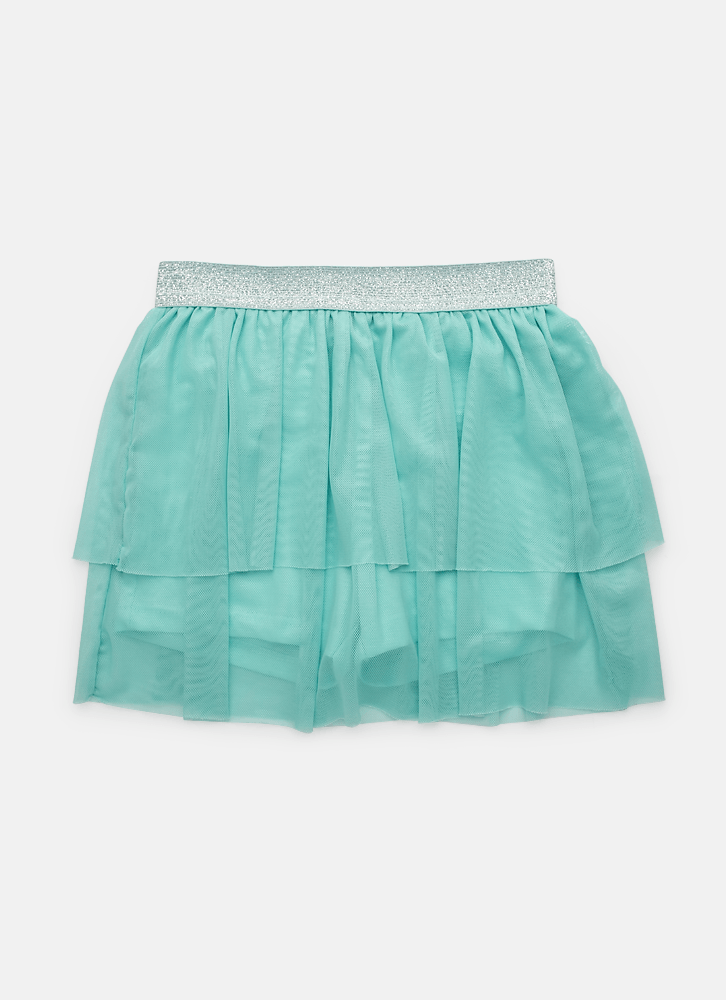 Fantasia Saia Tule Verde Água