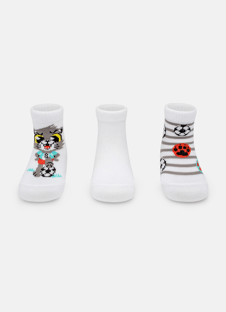 Kit com 3 meias Bebê Lobo