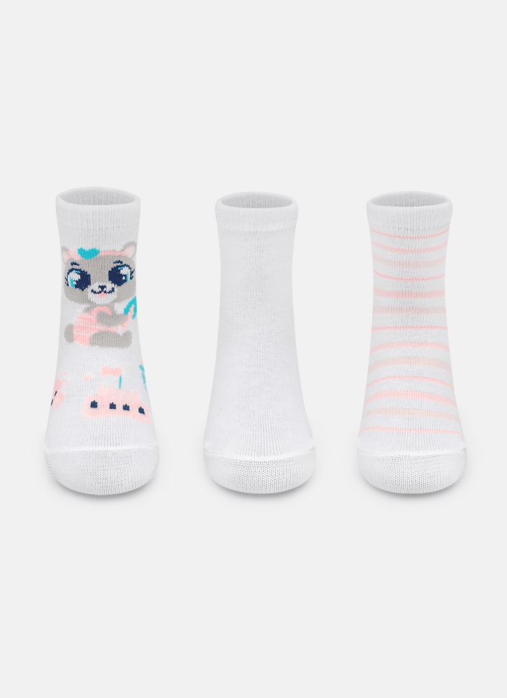 Kit com 3 meias Bebê Praia