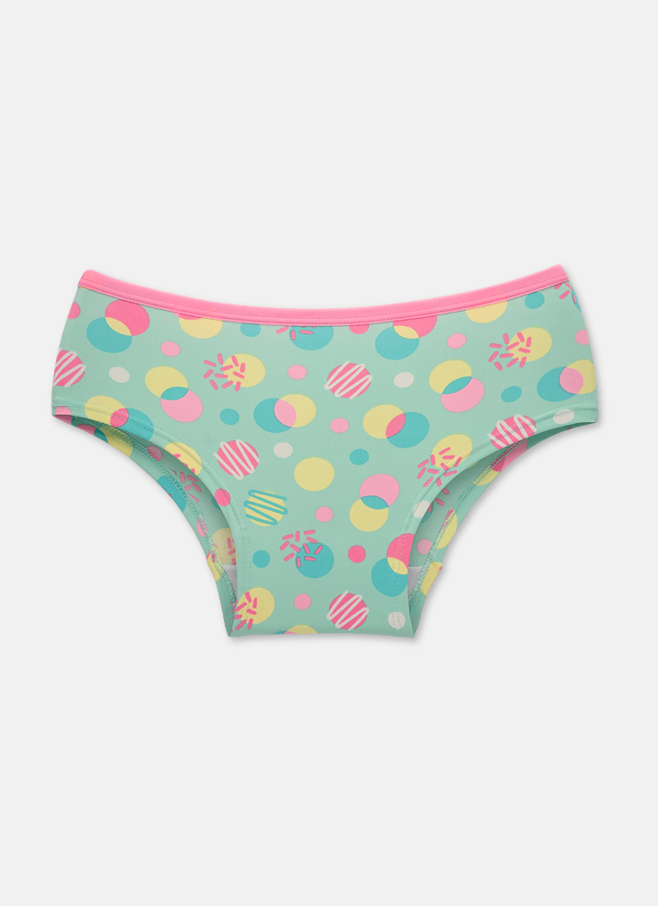 Calcinha Caleçon Microfibra Menina Teen Vaca Chocolate
