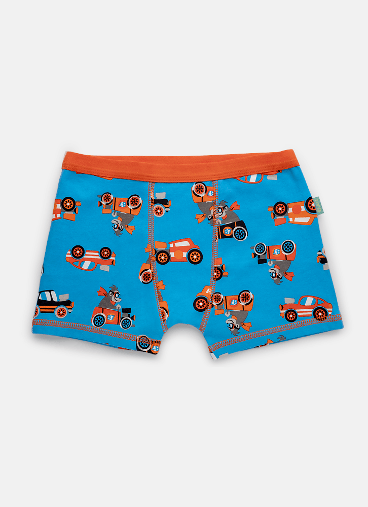 Cueca Boxer Algodão Menino Teen Gorila Racing