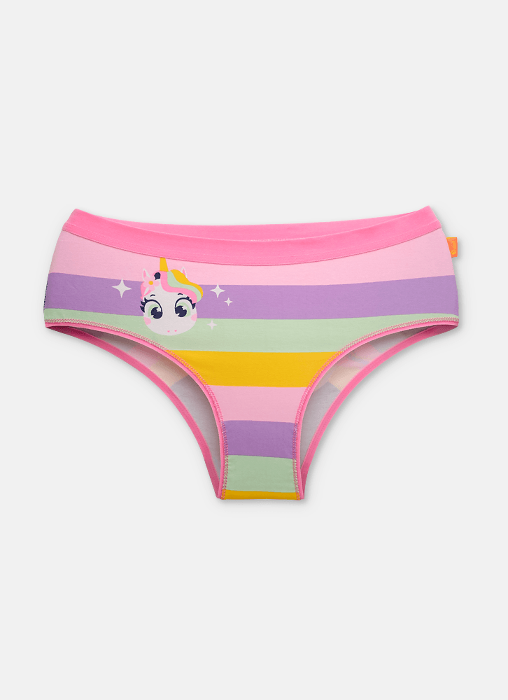 Calcinha Boneca Algodão Feminina Unicórnio Encantado