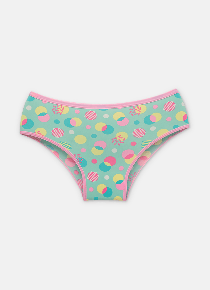 Calcinha Boneca Microfibra Feminina Vaca Chocolate