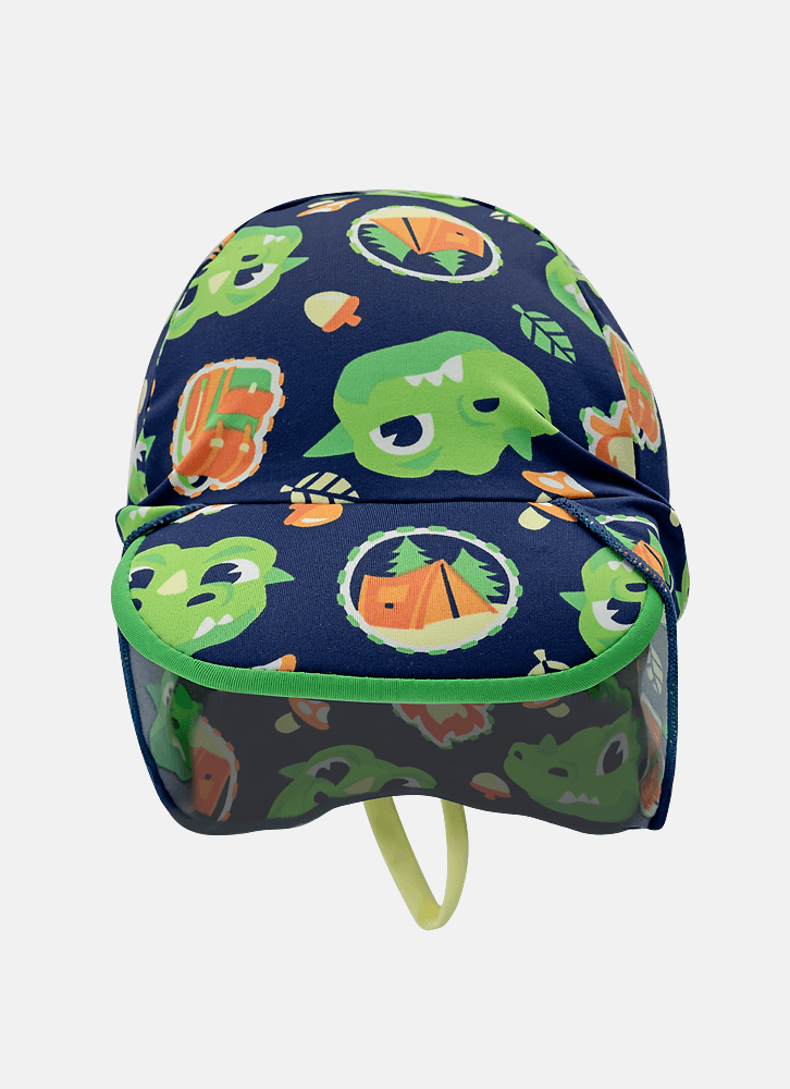 Chapéu Com Proteção Solar Bebê Menino Dragão Camping