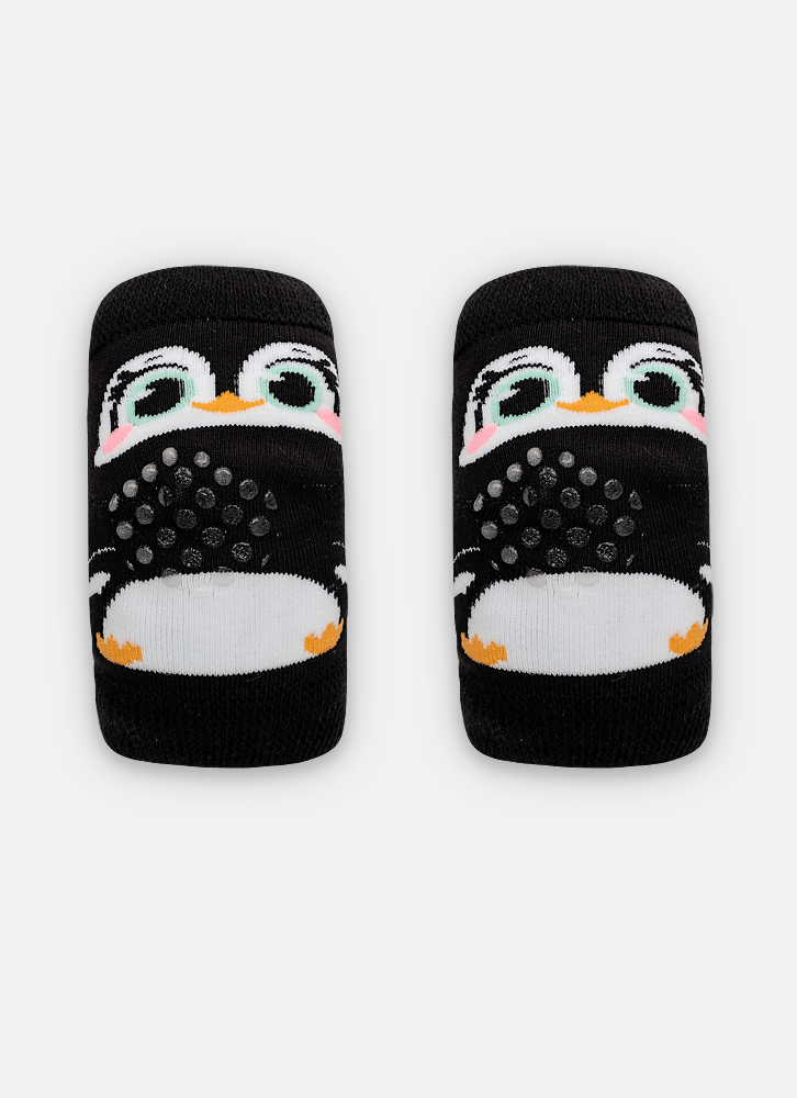 Joelheira Antiderrapante Bebê Menino Pinguim