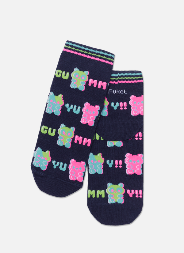 Meia Cano Curto Feminina Gummy 34 A 39