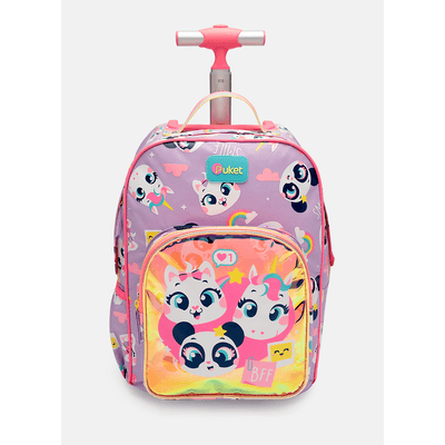 Mochila com Rodinha Pequena Multibichos Best Friend