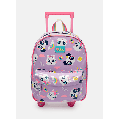 Mochila com Rodinha Média Multibichos Best Friend