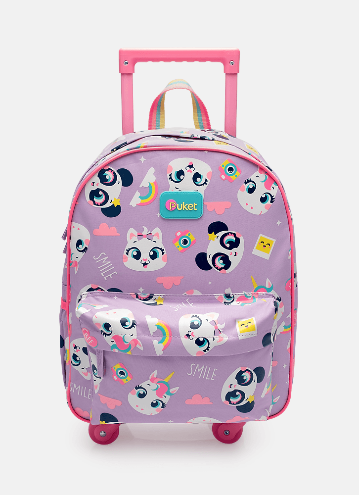 Mochila com Rodinha Média Multibichos Best Friend