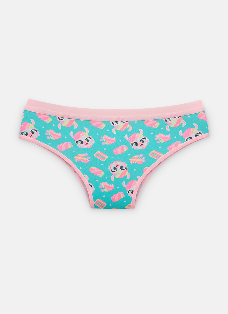 Calcinha Boneca Algodão Menina Teen Lhama Retrô