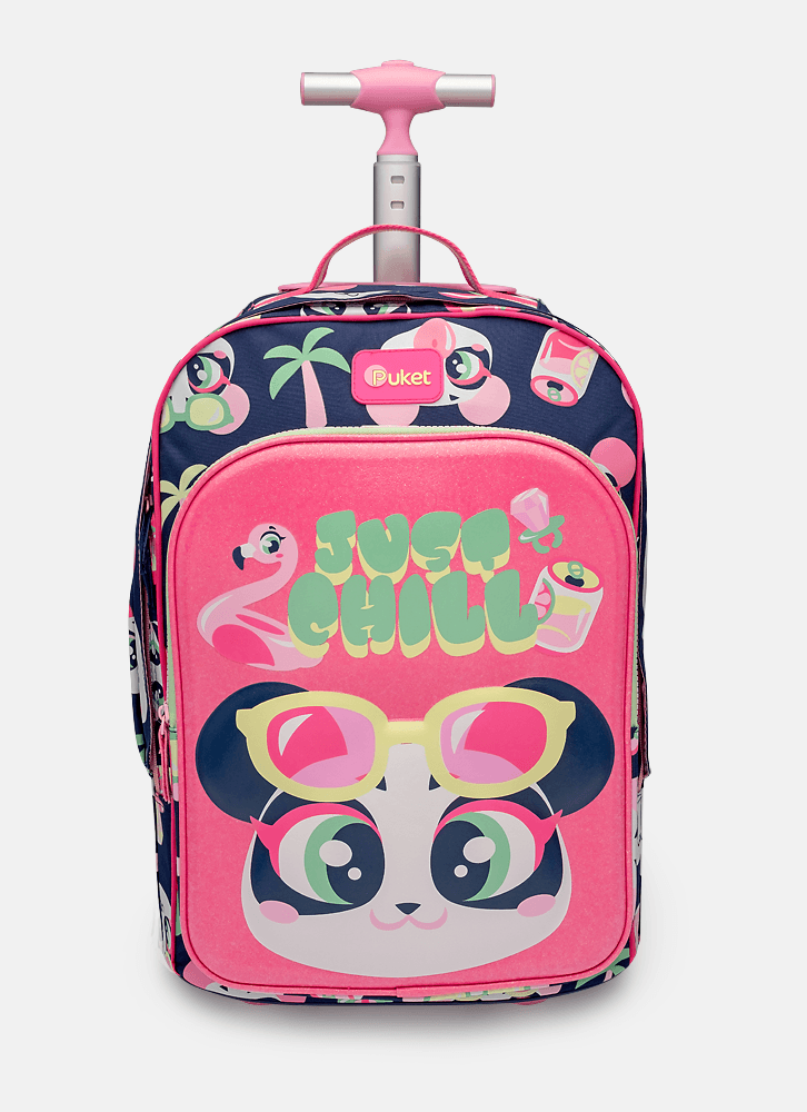 Mochila com Rodinha Grande Panda Miami