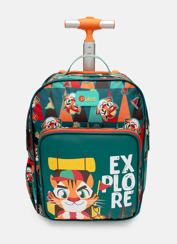 Mochila com Rodinha Pequena Tigre Camping UN