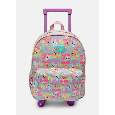Mochila com Rodinha Média Pet Sereia