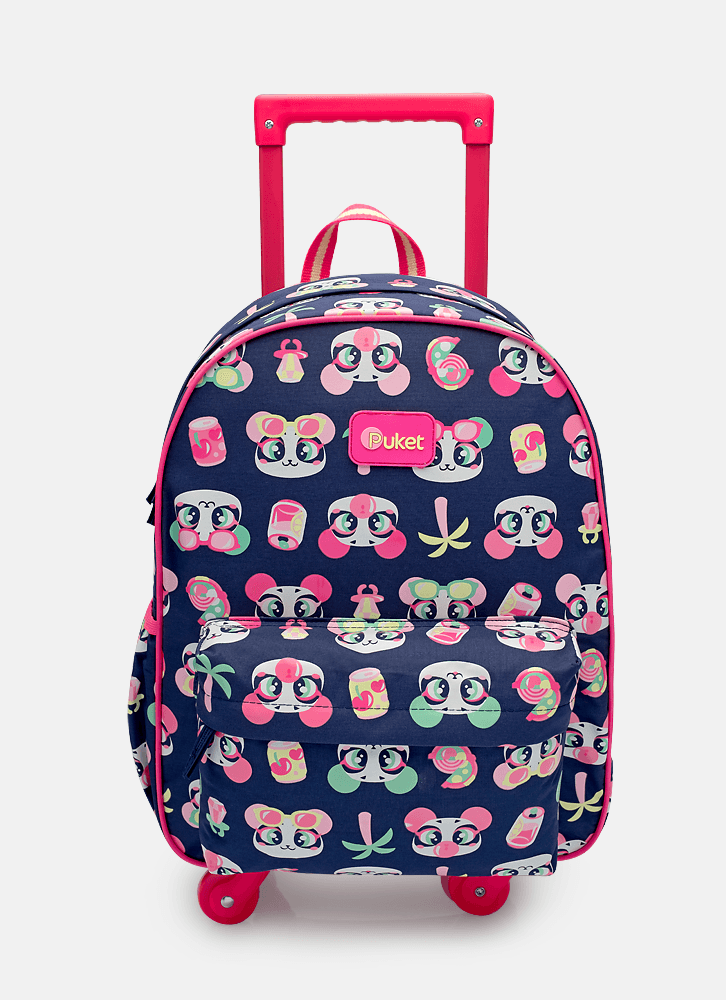 Mochila com Rodinha Média Panda Miami