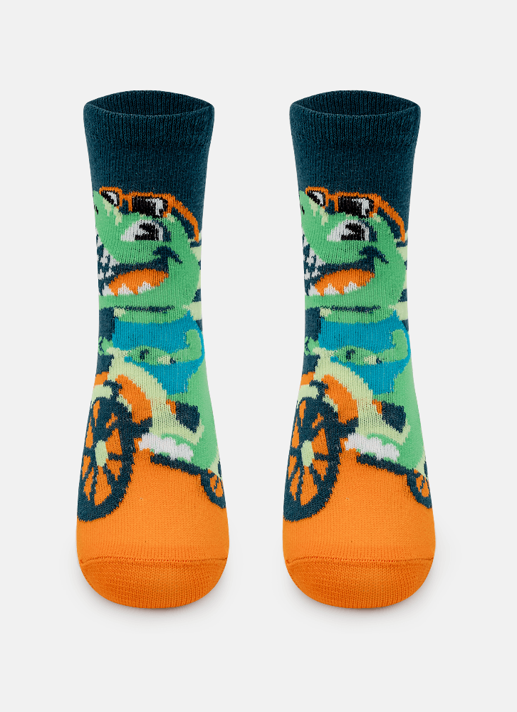 Meia Soquete Menino Dino Miami