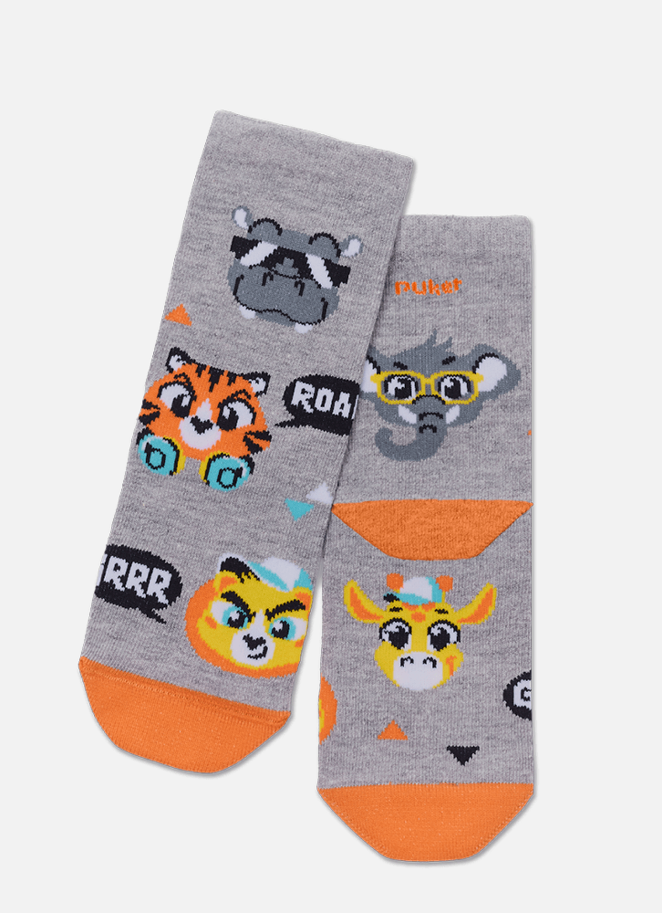 Meia Soquete Menino Animais