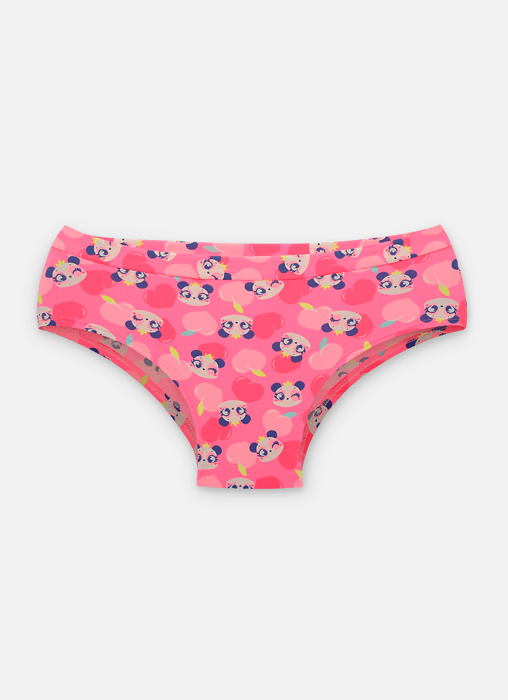 Calcinha Boneca Microfibra Feminina Panda Romântico