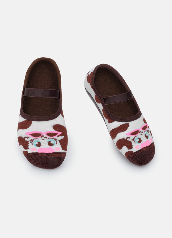 Meia Sapatilha com Sola Emborrachada Feminina Vaca Summer 34 A 36