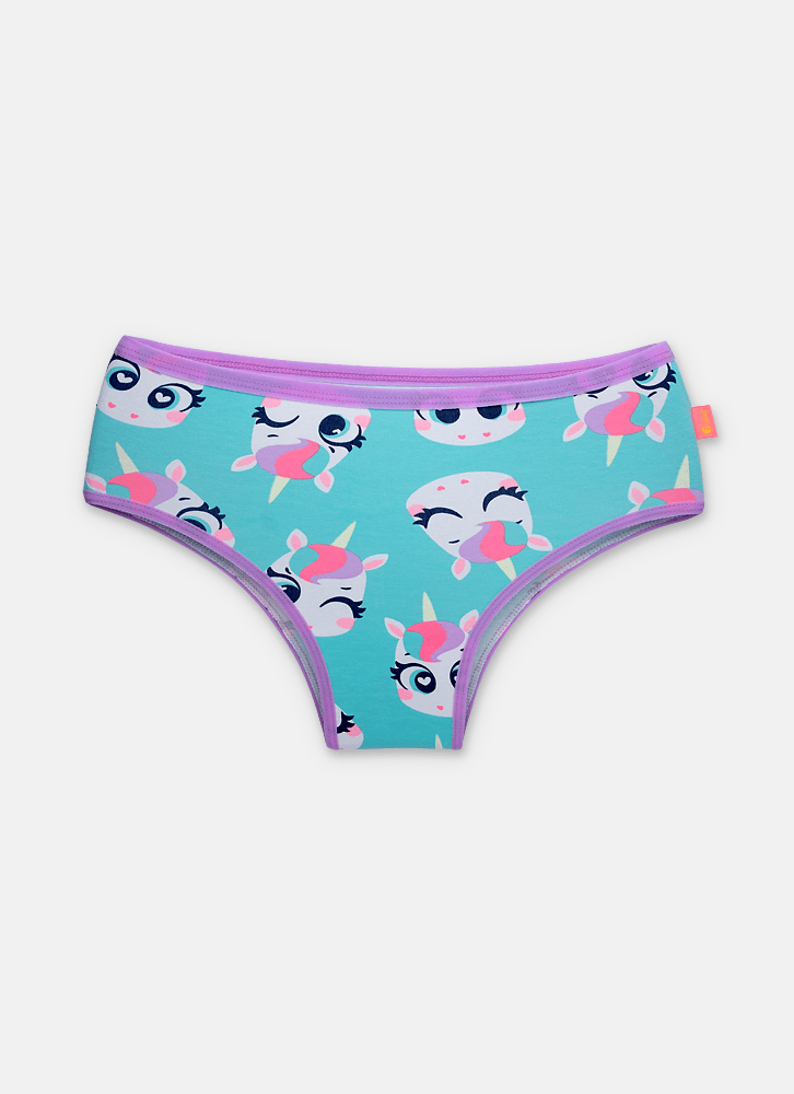 Calcinha Boneca Algodão Menina Unicórnio