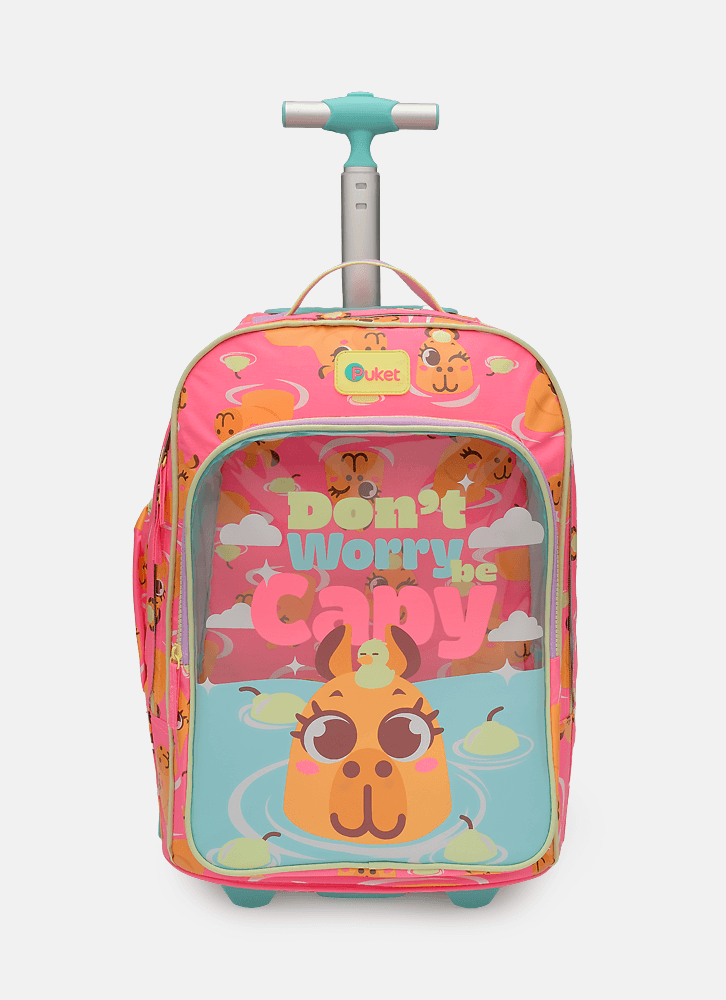Mochila com Rodinha Grande Capivara Vibes