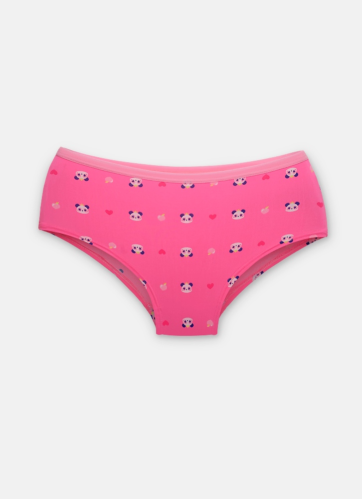 Calcinha Caleçon Microfibra Menina Teen Panda Romântico