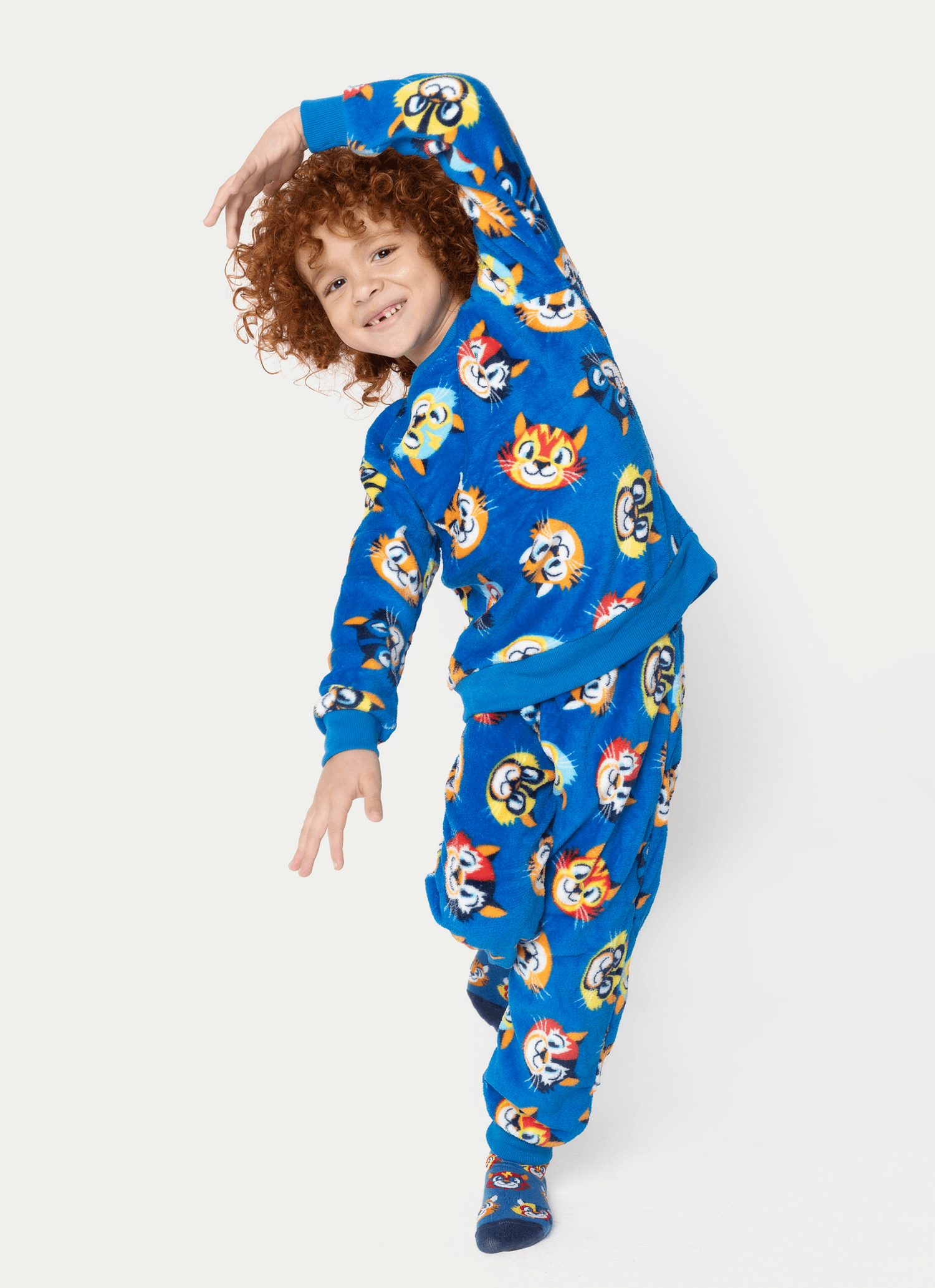 Pijama Manga Longa Soft Menino Tigre Lucha