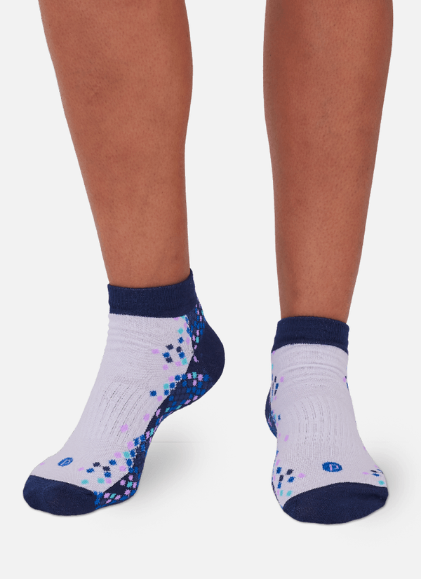Meia Cano Micro Feminina Quadriculada 34 A 39