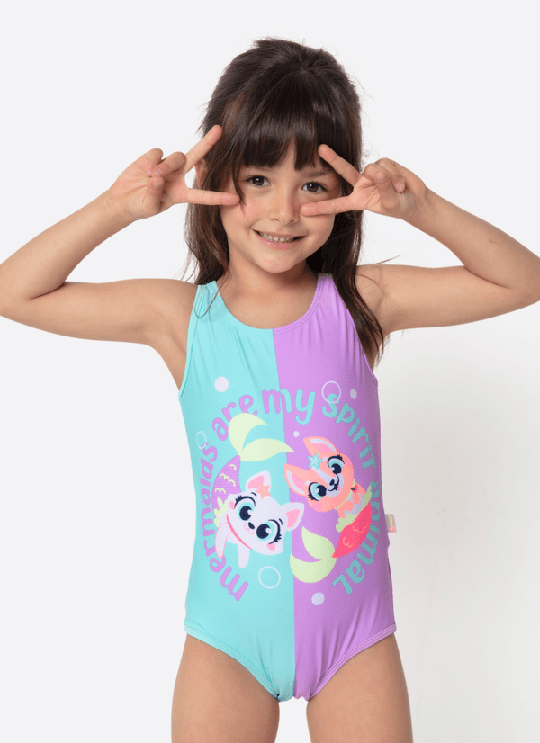 Maiô Menina Pet Sereia 2