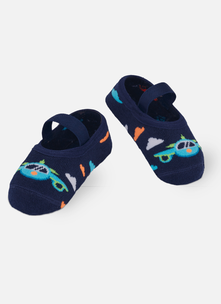 Meia Sapatilha Bebê Menino Aviões