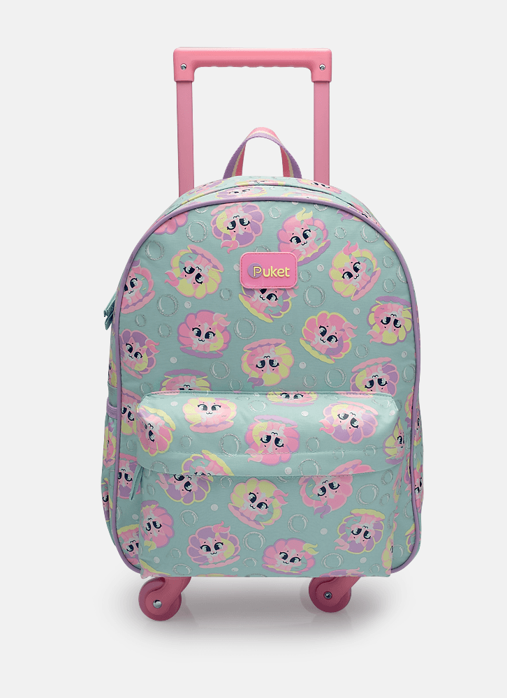 Mochila com Rodinha Média Gata Sereia