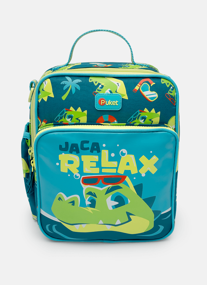 Lancheira Térmica com Bolso Frontal Jacaré Relax