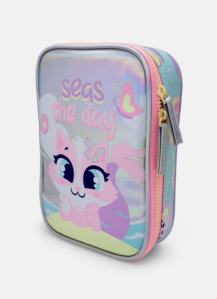 Estojo Grande Gata Sereia