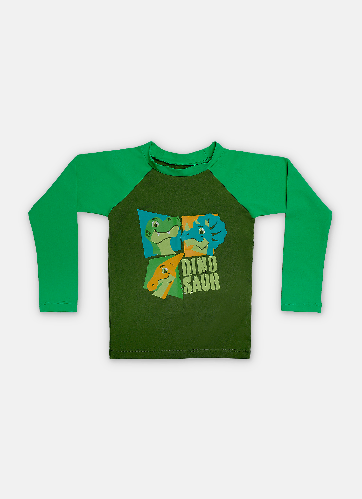 Camiseta Manga Longa Menino Dino Trio