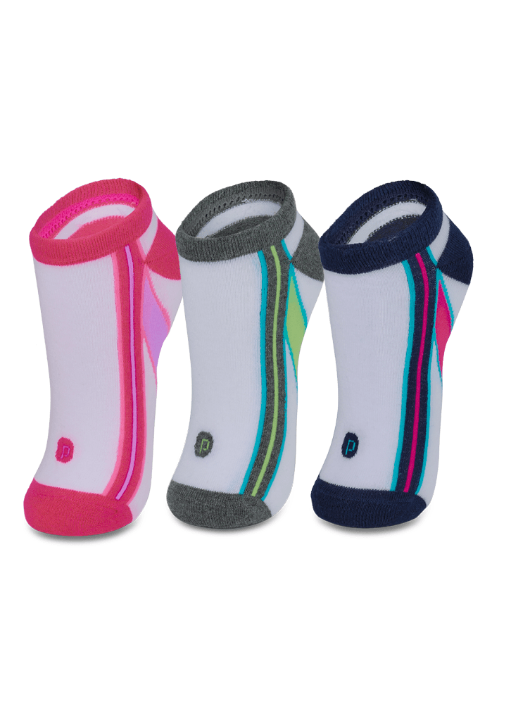 Kit com 3 Meias Feminina Esportiva