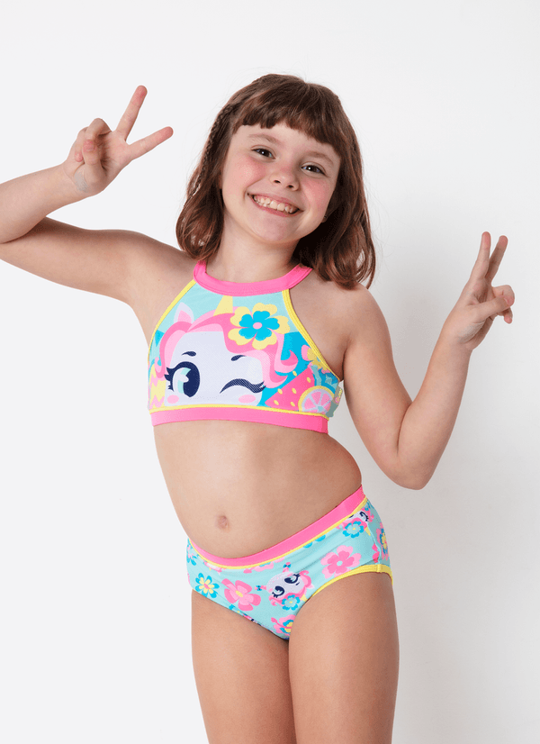 Biquíni Menina Unicórnio Aloha 2