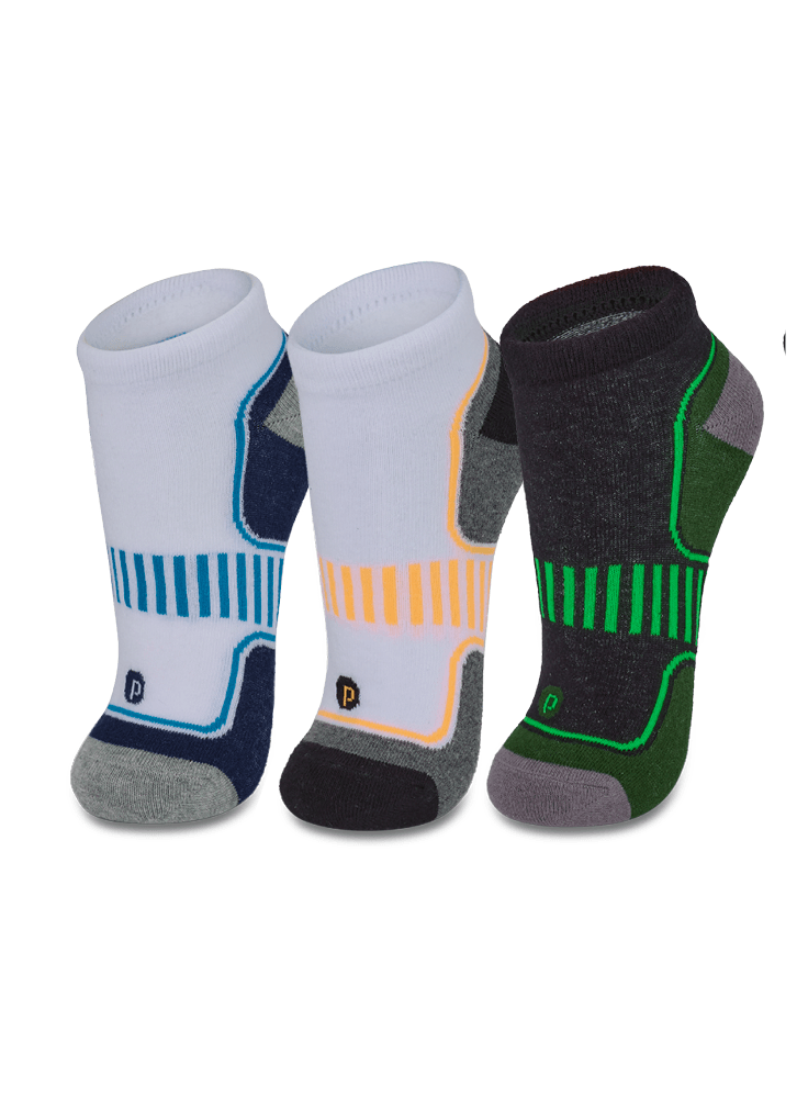Kit com 3 Meias Unissex Esportiva