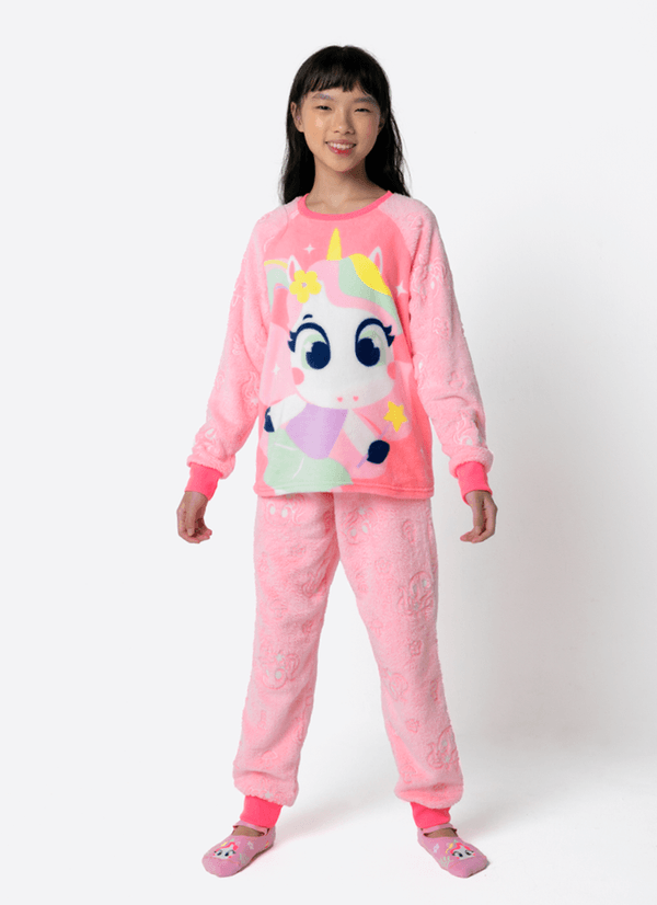 Pijama Manga Longa Soft Menina Teen Unicórnio Encantado 10