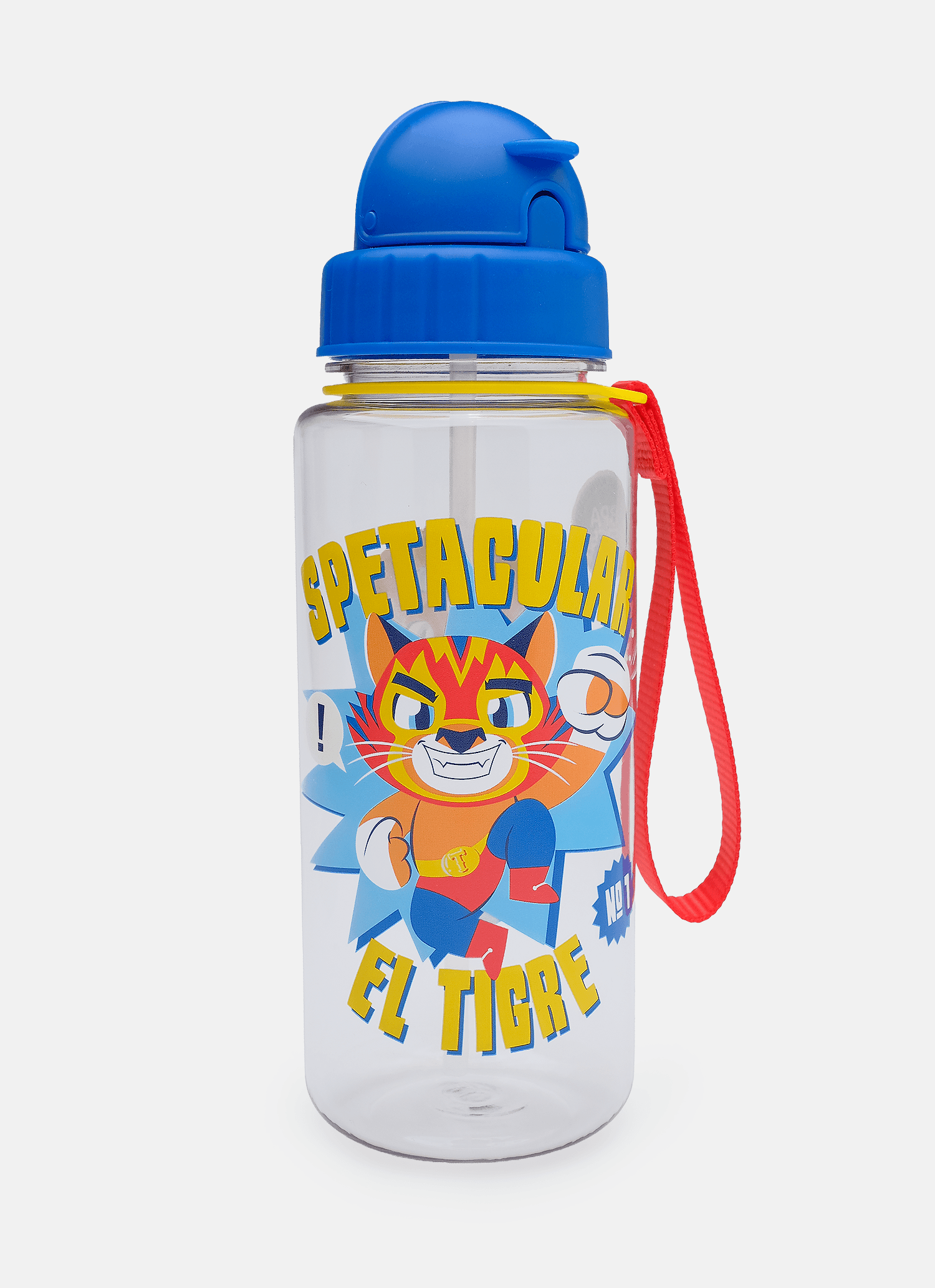 Garrafa com Canudo Tigre Lucha