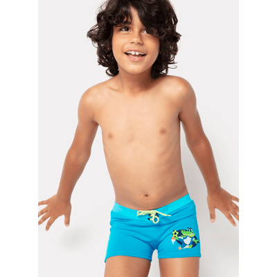 Sunga Boxer com Proteção Solar Menino Futebol