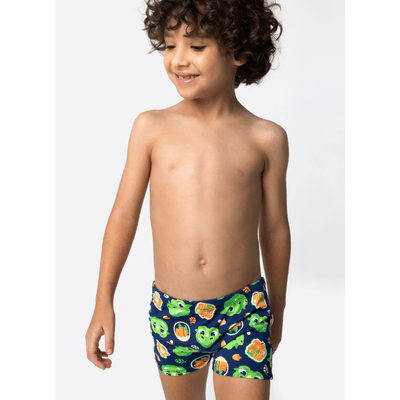 Sunga Boxer com Proteção Solar Menino Dragão Camping